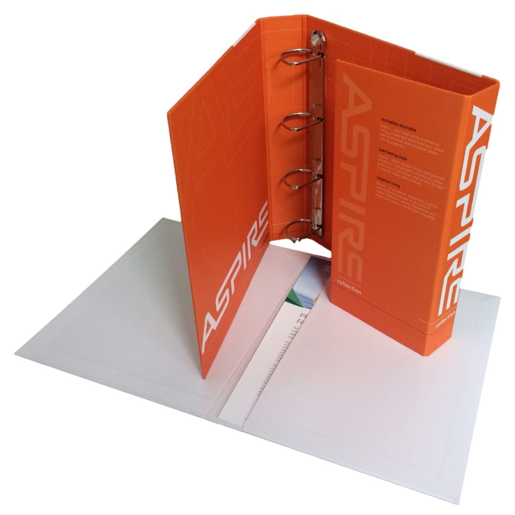 Custom Printed Enclosed Ring Binder Folder