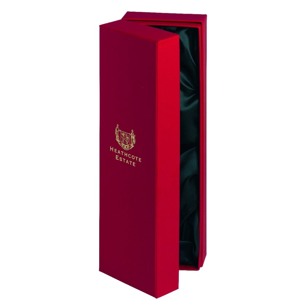 Wine Bottle Gift Box with Silk Insert & Hinged Lid