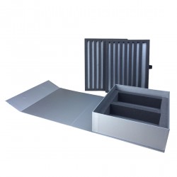 Product Samples Display Box - open - with foam inserts (Code DP-151)