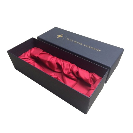 Wine Satin Lined Gift Box